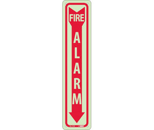 FIRE, FIRE ALARM, 18X4, PS VINYLGLOW