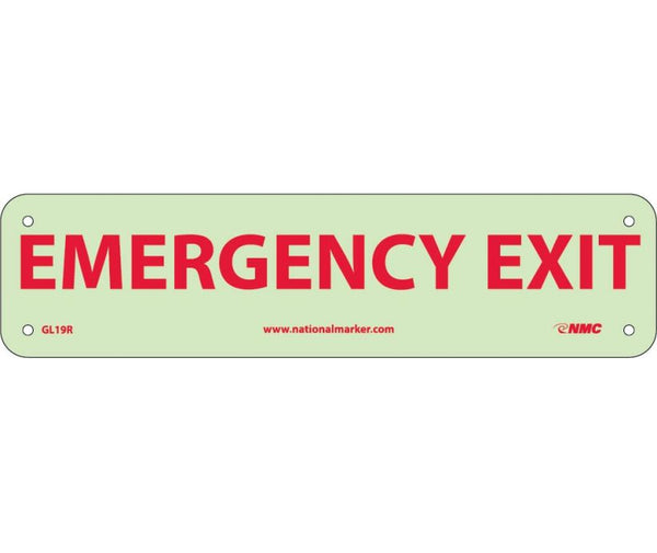 EMERGENCY EXIT, 3X12, GLOW P/S VINYL