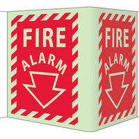 FIRE, VISI, FIRE ALARM, 6X9, GLOW