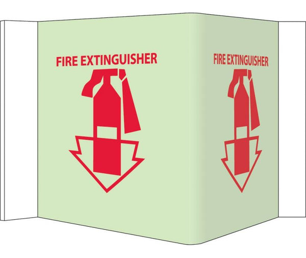 FIRE, VISI, FIRE EXTINGUISHER, 6X9, GLOW