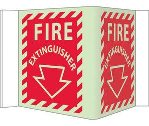 FIRE, VISI, FIRE EXTINGUISHER, 6X9, GLOW