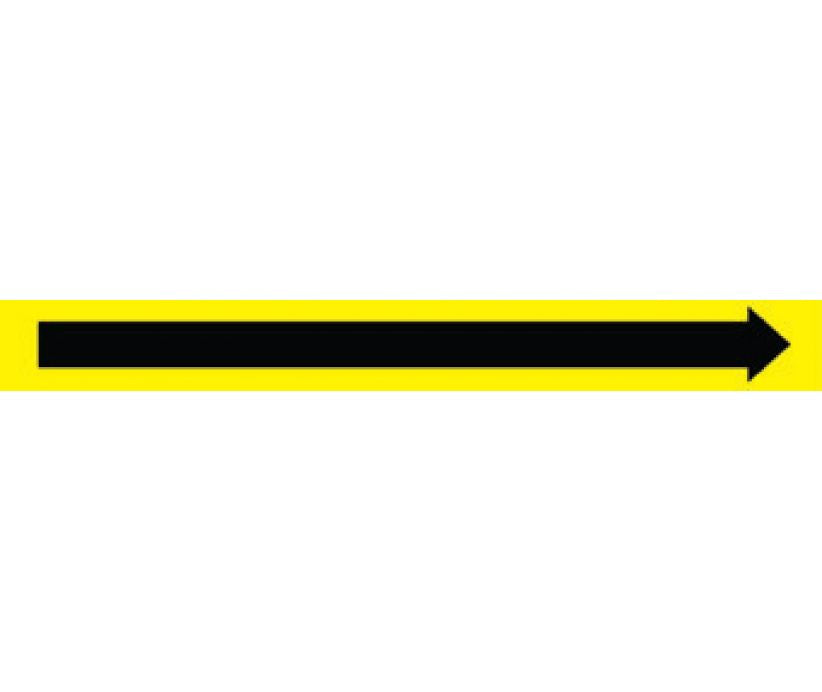 PIPEMARKER, PS VINYL, DIRECTIONAL ARROWS, YELLOW, PERF AT 4