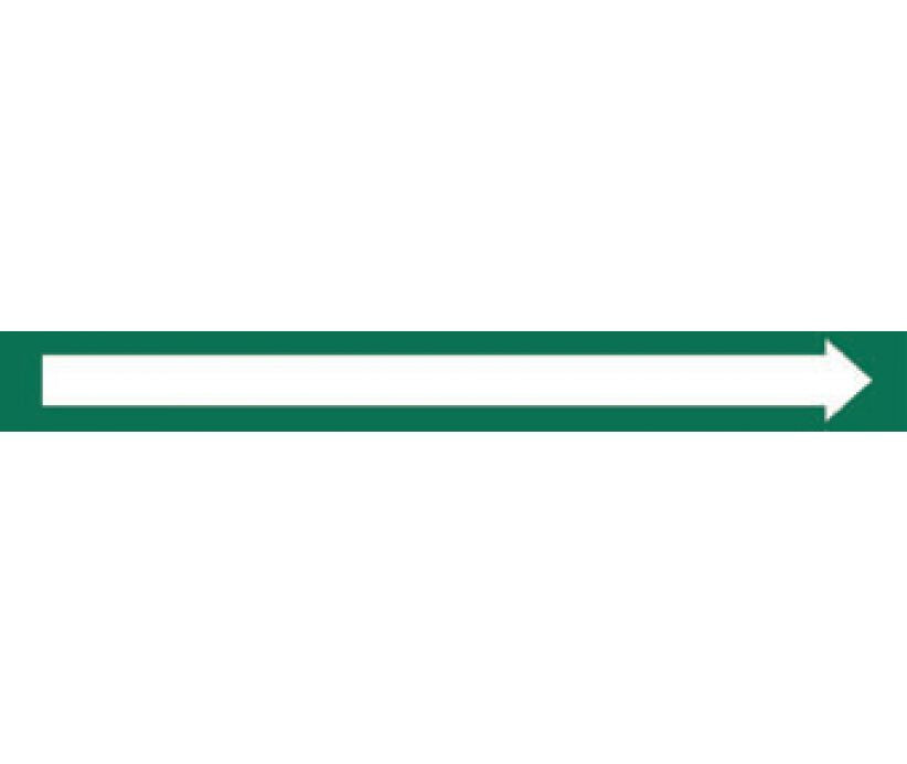 PIPEMARKER, PS VINYL, DIRECTIONAL ARROWS, GREEN, PERF AT 4