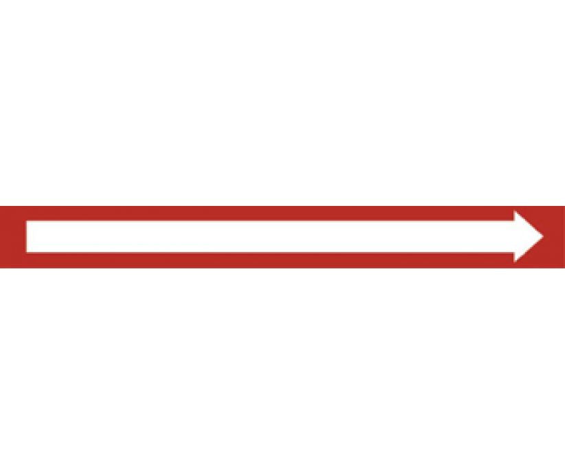 PIPEMARKER, PS VINYL, DIRECTIONAL ARROWS, RED, PERF AT 4