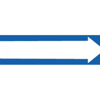 PIPEMARKER, PS VINYL, DIRECTIONAL ARROWS, BLUE, PERF AT 4", 2IN X 18YD RL