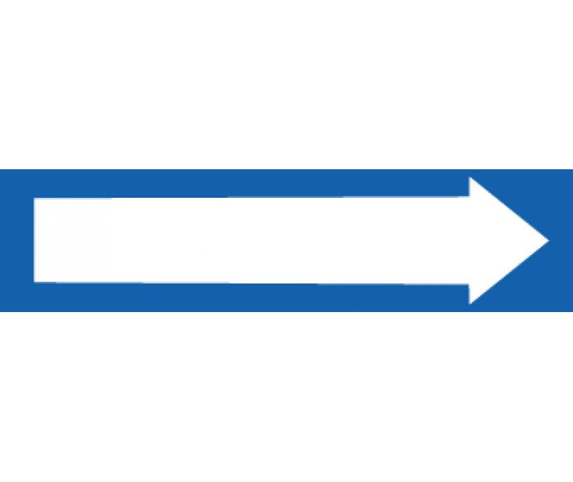 PIPEMARKER, PS VINYL, DIRECTIONAL ARROWS, BLUE, PERF AT 4