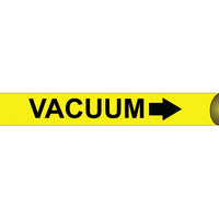 PIPEMARKER STRAP-ON, VACUUM B/Y, FITS OVER 10" PIPE