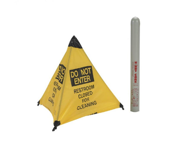 HANDY CONE FLOOR SIGN, DO NOT ENTER RESTROOM CLOSED FOR CLEANING, 18