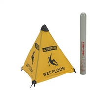 HANDY CONE FLOOR SIGN, CAUTION WET FLOOR, 18"