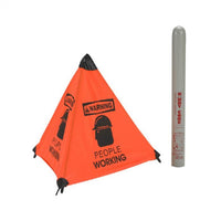 HANDY CONE FLOOR SIGN, WARNING PEOPLE WORKING, 18"