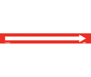 PIPEMARKER, PS VINYL, DIRECTIONAL ARROWS, RED, 1X9  3/4" CAP HEIGHT
