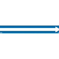 PIPEMARKER, PS VINYL, DIRECTIONAL ARROWS, BLUE, 1X9  3/4" CAP HEIGHT
