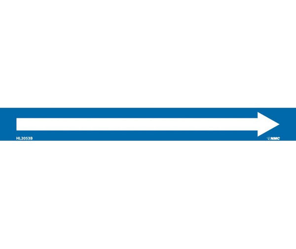 PIPEMARKER, PS VINYL, DIRECTIONAL ARROWS, BLUE, 1X9  3/4