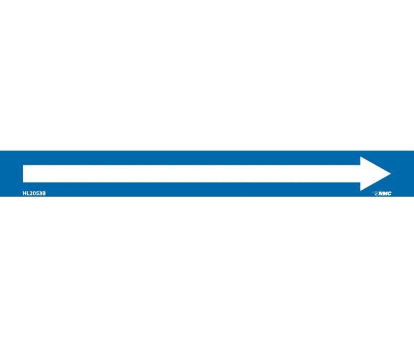 PIPEMARKER, PS VINYL, DIRECTIONAL ARROWS, BLUE, 1X9  3/4