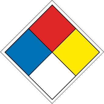NFPA CLASSIFICATION LABEL, 2X2, PS VINYL, 250/ROLL