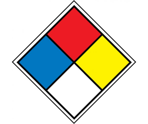 NFPA CLASSIFICATION LABEL, 4X4, PS VINYL, 250/ROLL