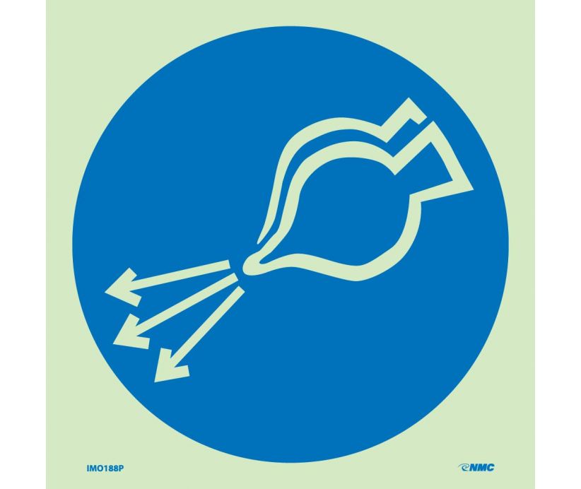 IMO, SYMBOL, START AIR SUPPLY, 6X6, GLOW VINYL LAMINATED