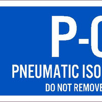 Pneumatic Isolation Point Labels Sequential Numbering 1-10