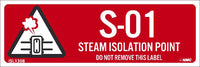 Steam Isolation Point Labels Sequential Numbering 1-10
