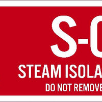 Steam Isolation Point Labels Sequential Numbering 1-10