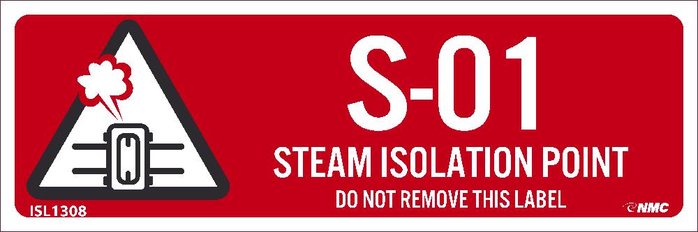 Steam Isolation Point Labels Sequential Numbering 1-10