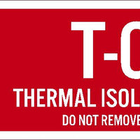 Thermal Isolation Point Labels Sequential Numbering 1-10