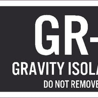 Gravity Isolation Point Labels Sequential Numbering 1-10