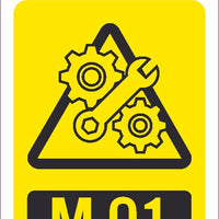 Mechanical Isolation Point Tags Sequential Numbering 1-10