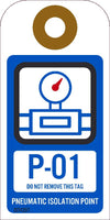 Pneumatic Isolation Point Tags Sequential Numbering 1-10
