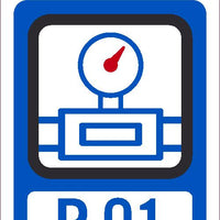 Pneumatic Isolation Point Tags Sequential Numbering 1-10