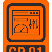 Control Panel Isolation Point Tags Sequential Numbering 1-10