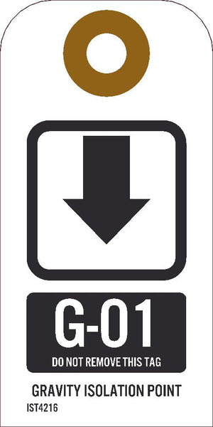 Gravity Isolation Point Tags Sequential Numbering 1-10