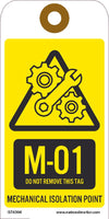 Mechanical Isolation Point Tags Sequential Numbering 1-10
