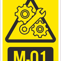 Mechanical Isolation Point Tags Sequential Numbering 1-10