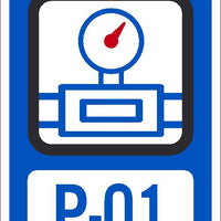 Pneumatic Isolation Point Tags Sequential Numbering 1-10