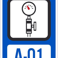 Air Isolation Point Tags Sequential Numbering 1-10