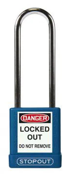 STOPOUT Plastic Body Padlock, Shackle Clearance 3