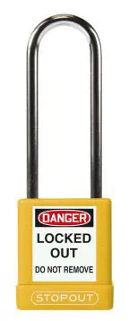 STOPOUT Plastic Body Padlock, Shackle Clearance 3