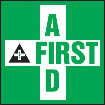 FIRST AID (GRAPHIC), 4X4, PS VINYL, 5/PK