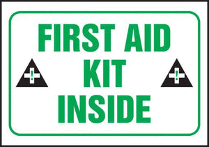 First Aid Kit Inside 3.5"x5" Adhesive Vinyl 5/Pack| LFSD509VSP
