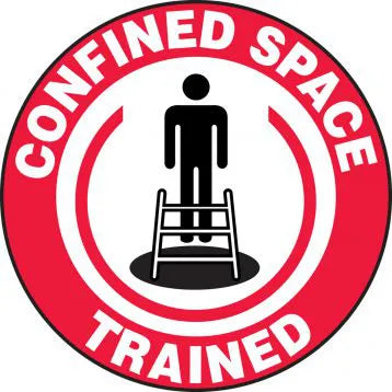 Confined Space Trained Hard Hat Stickers 2.5