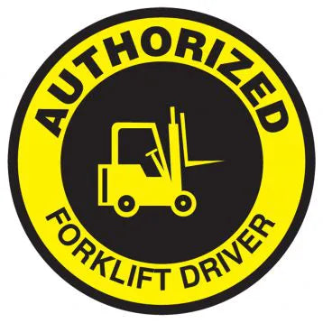 Forlift Driver Hard Hat Stickers 2.5