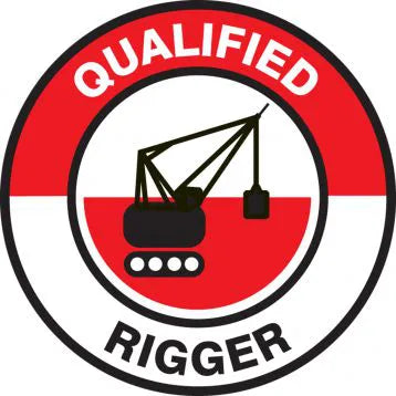 Qualified Rigger Hard Hat Stickers 2.5