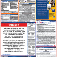 LABOR LAW POSTER, COLORADO, 40X24 STATE AND FEDERAL
