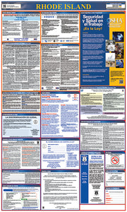 LABOR LAW POSTER, RHODE ISLAND (SPANISH)STATE AND FEDERAL