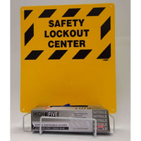 ELECTRICAL LOCKOUT, BACKBOARD AND RACK, 16 X 14