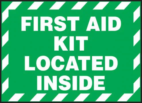 First Aid Kit Located Inside 3.5