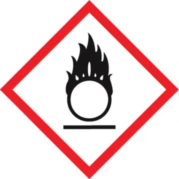 GHS Pictogram Label, (Flame Over Circle), 1