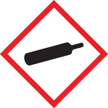 GHS Pictogram Label, (Gas Cylinder), 1