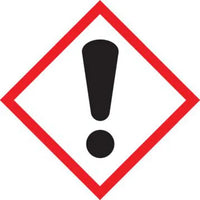 GHS Pictogram Label, (Exclamation Mark), 1"H x 1"W, Adhesive Poly, 500/RL